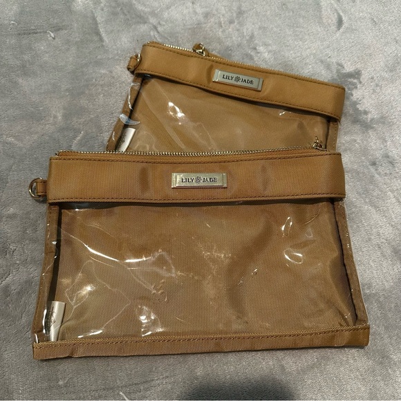 Lily Jade Caroline Diaper Bag Set GUC Brown - Picture 4 of 13